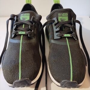 Men's Adidas "Yoda" Star Wars Black and Green Limited Edition Sneakers Size 9.5